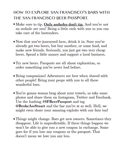 San Francisco Beer Passport (2025)