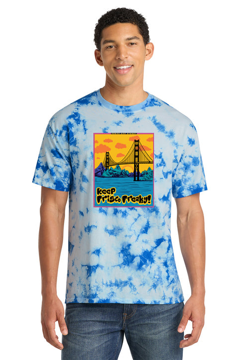 Keep Frisco Freaky Unisex Crystal Tie Dye Tee
