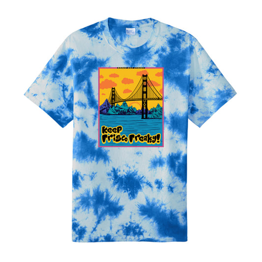 Keep Frisco Freaky Unisex Crystal Tie Dye Tee