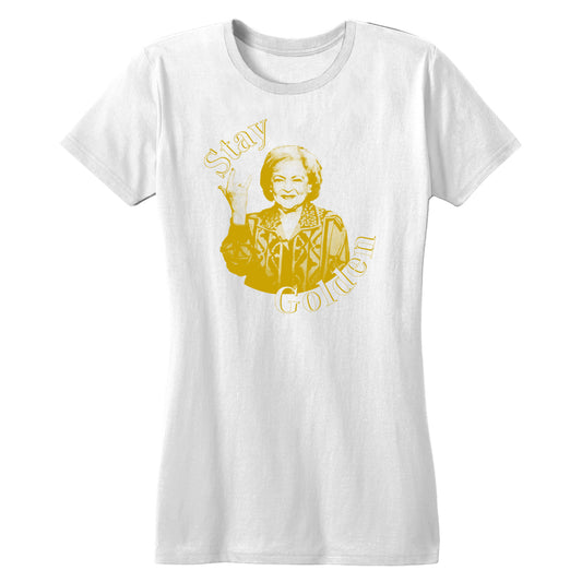 Stay Golden Women's White Tee