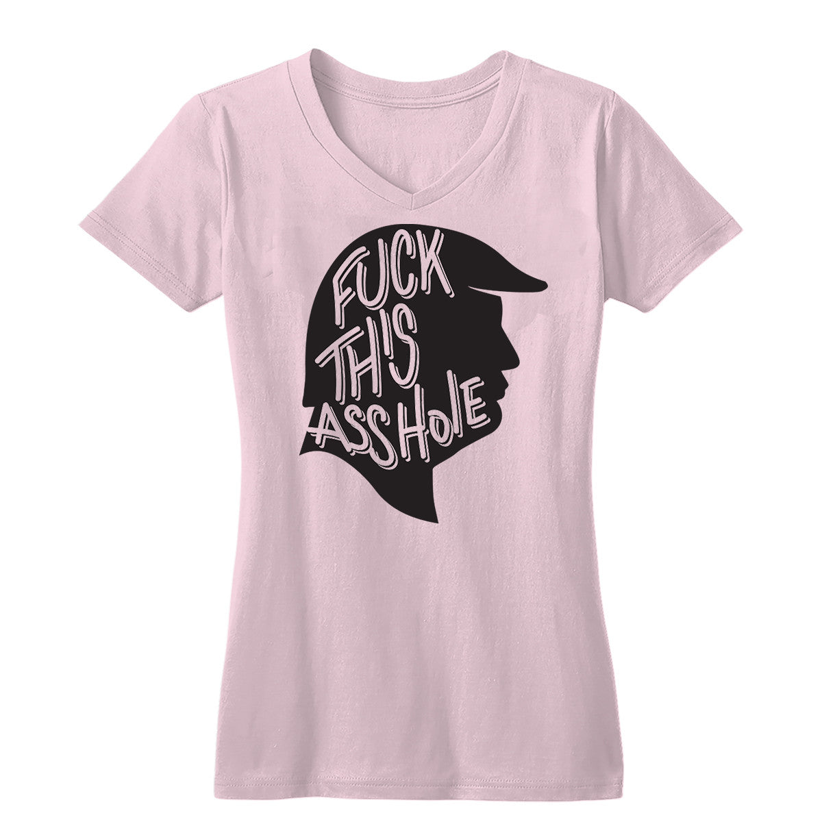 Fuck Trump Women's V-Neck Shirt