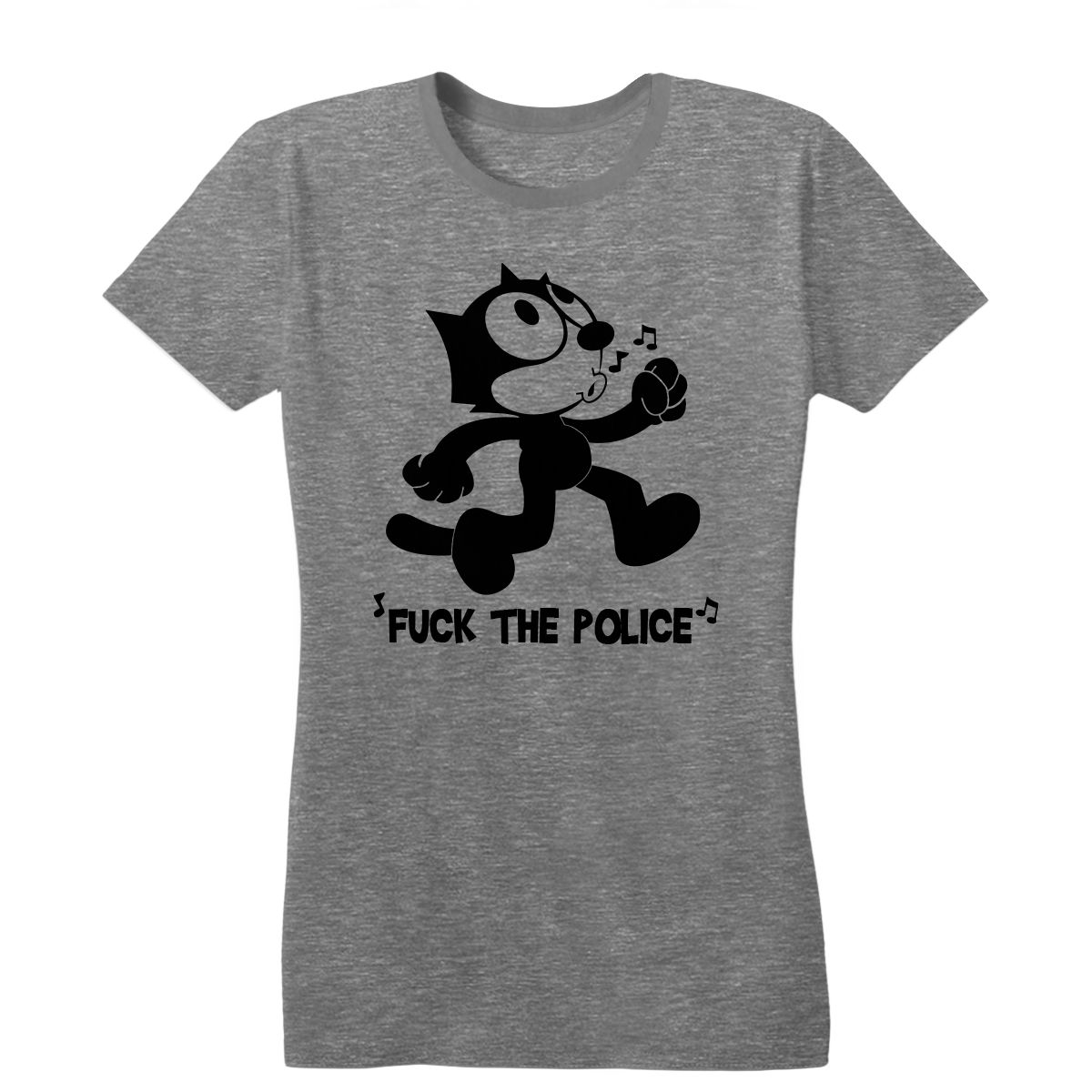 Felix the Cat " Fuck the Police" Women's T-Shirt