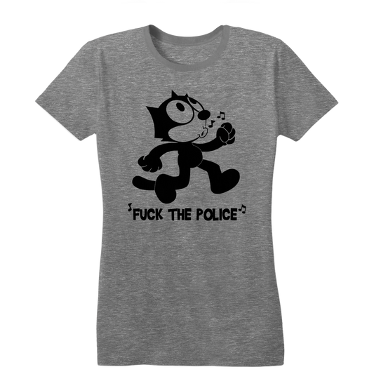 Felix the Cat " Fuck the Police" Women's T-Shirt